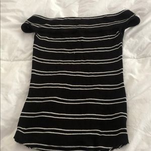 Off the shoulder XS free people striped top